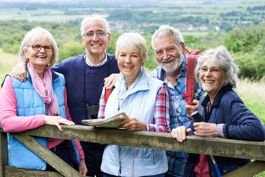 Seniorengruppe beim Wandern