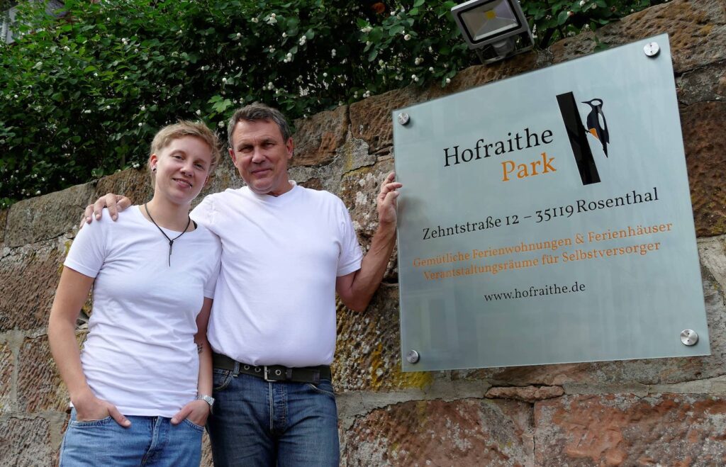 Die Gastgeber, Stefan Kolbeck mit Tochter Marie.